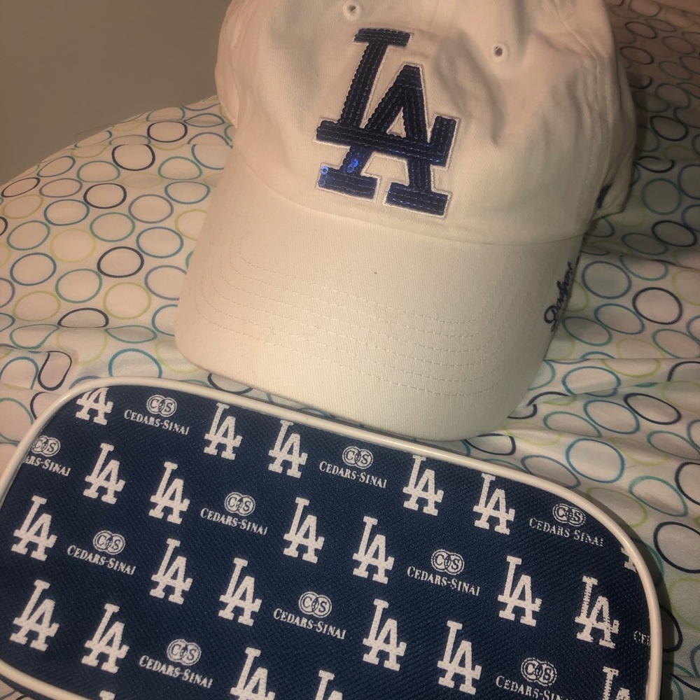White Glitter Dodger Hat
